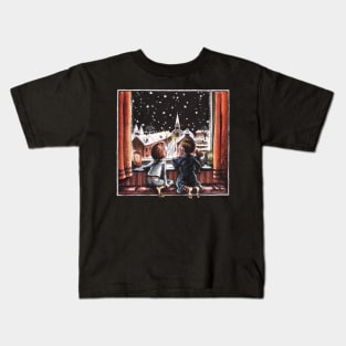 Christmas Eve Snowfall Kids T-Shirt